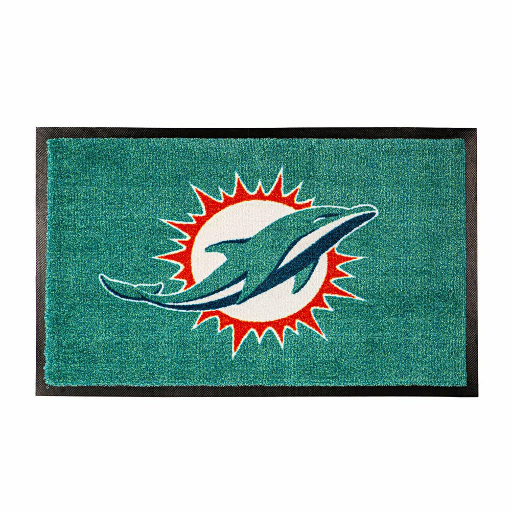 3'x5' Large USA Indoor Outdoor Entryway Mat, Miami Dolphins - NFL