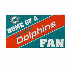 Miami Dolphins, PVC Mat COLOR, Home of a Fan - NFL