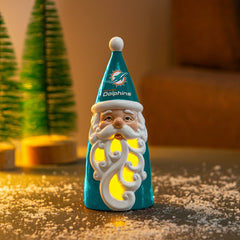 Miami Dolphins Santa LED Statuary, 8" - NFL Home