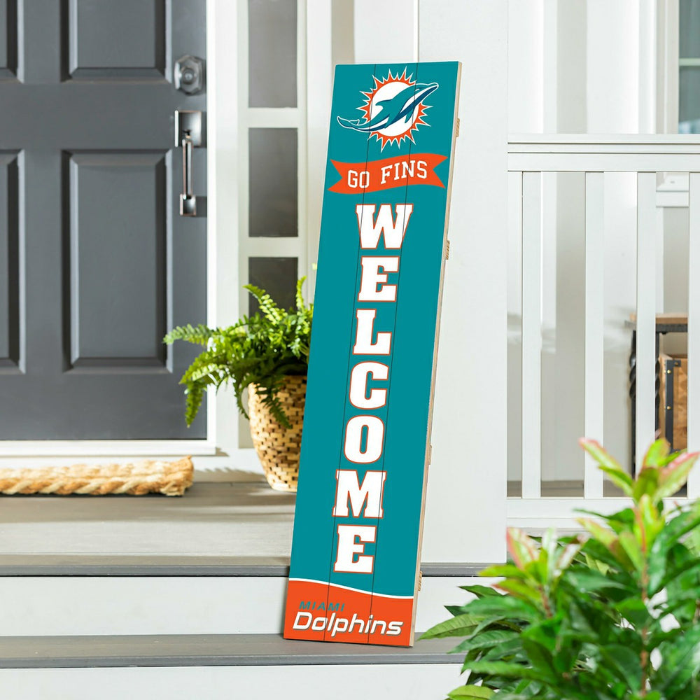 Miami Dolphins Large Single Sided Leaner, 46" - NFL Home