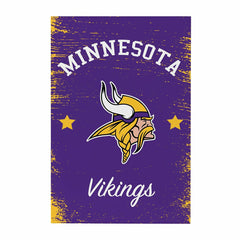 Minnesota Vikings Wood Wall Sign, 16x24 - NFL Home