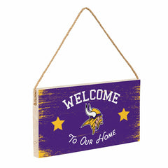 Minnesota Vikings Wood Wall Sign, 6x11 - NFL Home