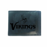 Front Pocket Wallet w/ RFID Blocking, Minnesota Vikings, Black - NFL Home