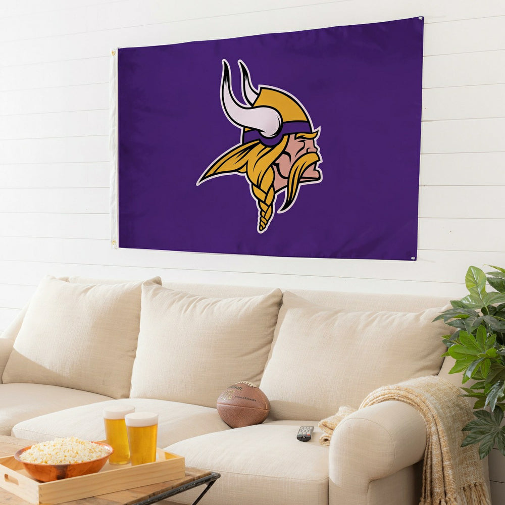 Minnesota Vikings Single Sided Estate Flag with 2 Grommets, 3'x5' - NFL Home