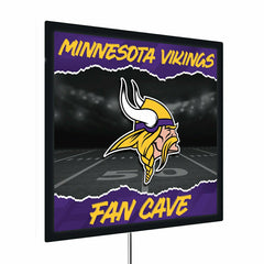 Minnesota Vikings 23"H x 23"L LED Wall Decor, Edgelite, Square - NFL Home