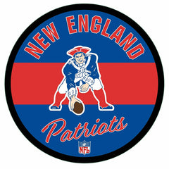 New England Patriots NFL Football Large Round Vintage Edgelite LED Dec - NFL Home