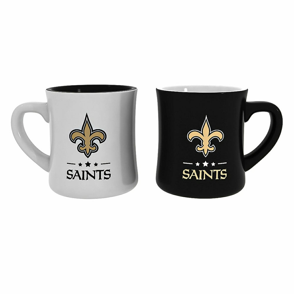 New Orleans Saints 10oz Ceramic Cup Set, 2pc - NFL