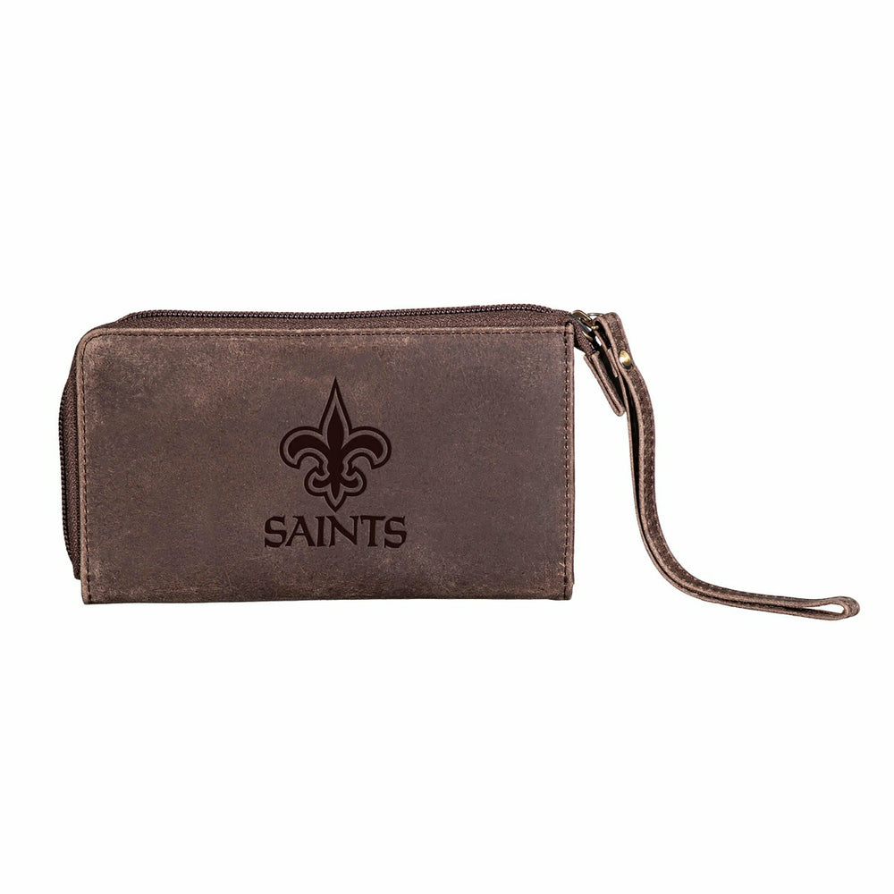 Wristlet Wallet, Brown, New Orleans Saints - NFL Home