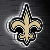 New Orleans Saints LED Wall Decor, Glazelite, Logo - NFL Home