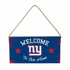 New York Giants Wood Wall Sign, 6x11 - NFL Home