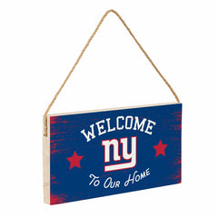 New York Giants Wood Wall Sign, 6x11 - NFL Home