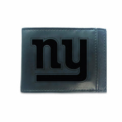 Front Pocket Wallet w/ RFID Blocking, New York Giants, Black - NFL Home