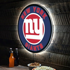 LED Wall Decor, Round, New York Giants - NFL Home