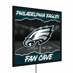 Philadelphia Eagles 23"H x 23"L LED Wall Decor, Edgelite, Square - NFL Home