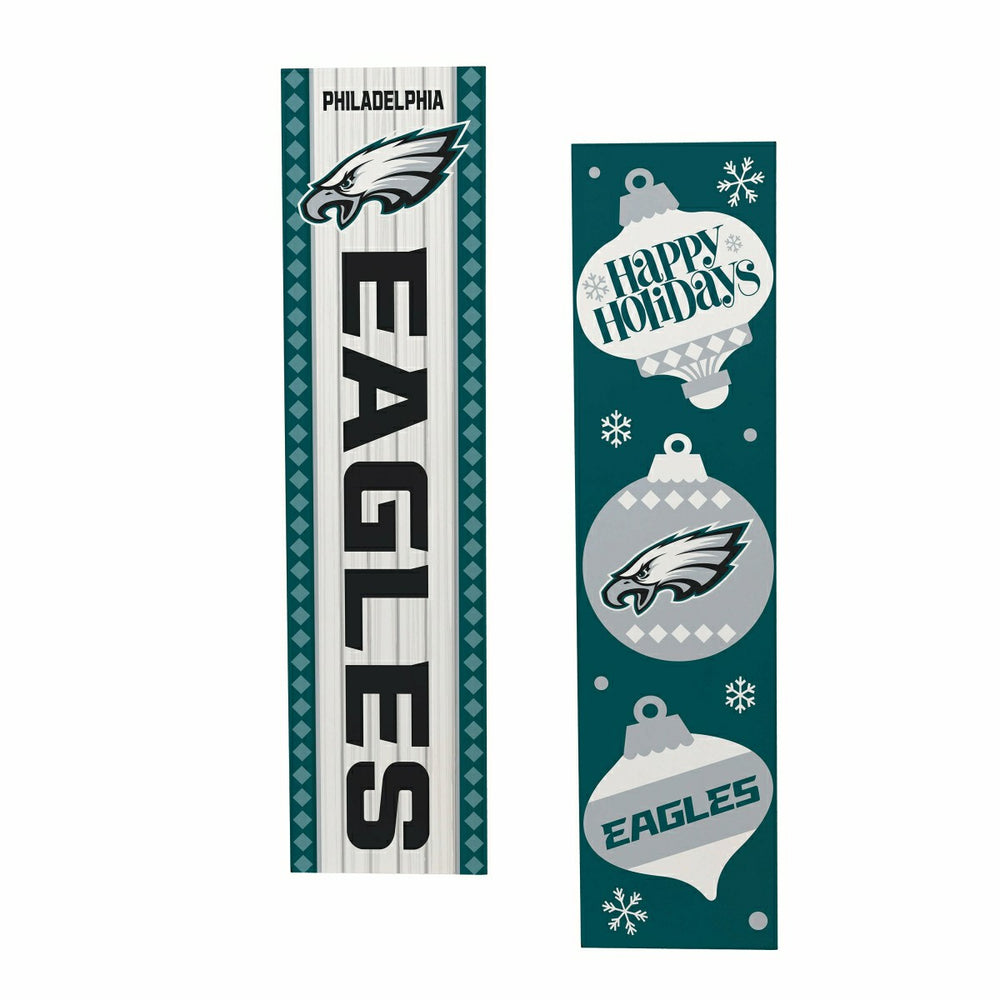 47" Double Sided Leaner, Philadelphia Eagles, Christmas - NFL Home