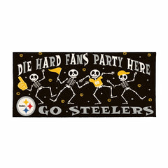 Pittsburgh Steelers Flocked Coir Halloween Sassafras Switch Mat, 22"x1 - NFL