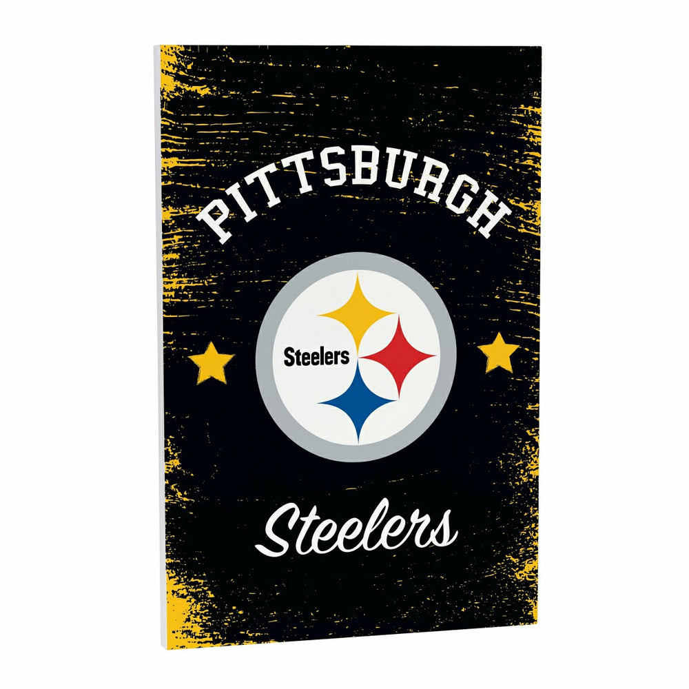 Pittsburgh Steelers Wood Wall Sign, 16x24 - NFL Home