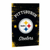 Pittsburgh Steelers Wood Wall Sign, 16x24 - NFL Home