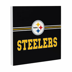 Pittsburgh Steelers Wood Wall Sign, 12x12 - NFL Home