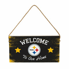Pittsburgh Steelers Wood Wall Sign, 6x11 - NFL Home