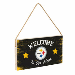 Pittsburgh Steelers Wood Wall Sign, 6x11 - NFL Home