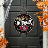 San Francisco 49ers Halloween Round Door Décor with Hanging Rope, 18x1 - NFL Home