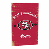 San Francisco 49ers Wood Wall Sign, 16x24 - NFL Home