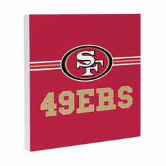 San Francisco 49ers Wood Wall Sign, 12x12 - NFL Home