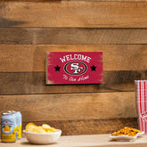San Francisco 49ers Wood Wall Sign, 6x11 - NFL Home