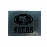 Front Pocket Wallet w/ RFID Blocking, San Francisco 49ers, Black - NFL Home