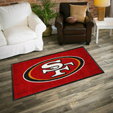 3'x5' Large USA Indoor Outdoor Outdoor Entryway Mat, San Francisco 49e - NFL