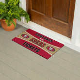 28" x 16" PVC Trapper Mat, Come Back with Tickets, San Francisco 49ers - NFL