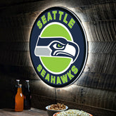 LED Wall Decor, Round, Seattle Seahawks - NFL Home