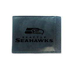 Front Pocket Wallet w/ RFID Blocking, Seattle Seahawks, Black - NFL Home