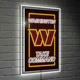 Washington Commanders NFL Football Rectangle Neolite LED Decor - NFL Home