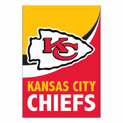 Kansas City Chiefs Burlap Flag House Size - Home