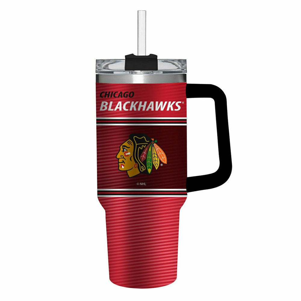 40oz Stainless Steel Canyon Cup w/ Straw, Chicago Blackhawks - NHL Home