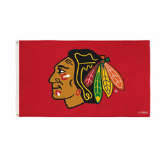 Chicago Blackhawks Single Sided Estate Flag with 2 Grommets, 3'x5' - NHL Home