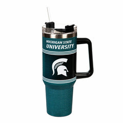 40oz Stainless Steel Canyon Cup w/ Straw, Michigan State University - Home Collegiate