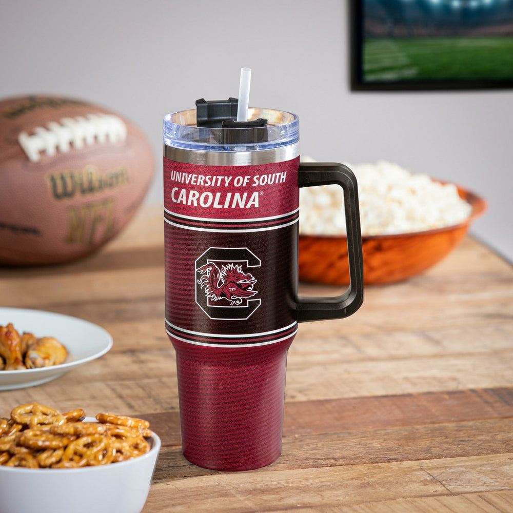 40oz Stainless Steel Canyon Cup w/ Straw, University of South Carolina - Home Collegiate
