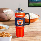 40oz Stainless Steel Canyon Cup w/ Straw, Auburn University - Home Collegiate