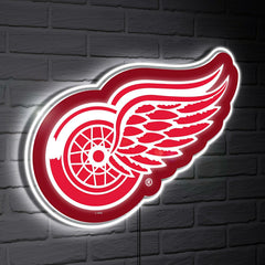 Detroit Red Wings LED Wall Decor, Glazelite, Logo - NHL Home