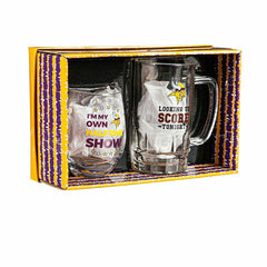 Minnesota Vikings, Stemless 17OZ Wine & Beer 16 OZ Gift Set - Home NFL