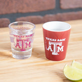 Texas A&M 4-Piece Ceramic and Glass 2oz. Shot Glass Set - Home Collegiate