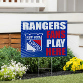 New York Rangers Coroplast Yard Sign "Fans Play Here" - NHL Home