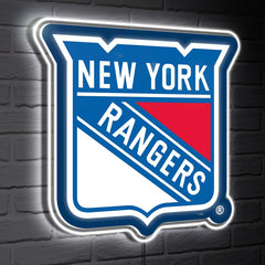 New York Rangers LED Wall Decor, Glazelite, Logo - NHL Home