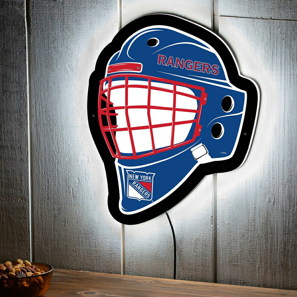 LED Wall Decor, Helmet, New York Rangers - NHL Home