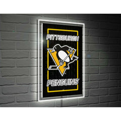Pittsburgh Penguins Hockey Rectangle Neolite LED Decor - NHL Home