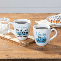 Ceramic Cup o' Java 17oz Gift Set, Seattle Kraken - NHL Home