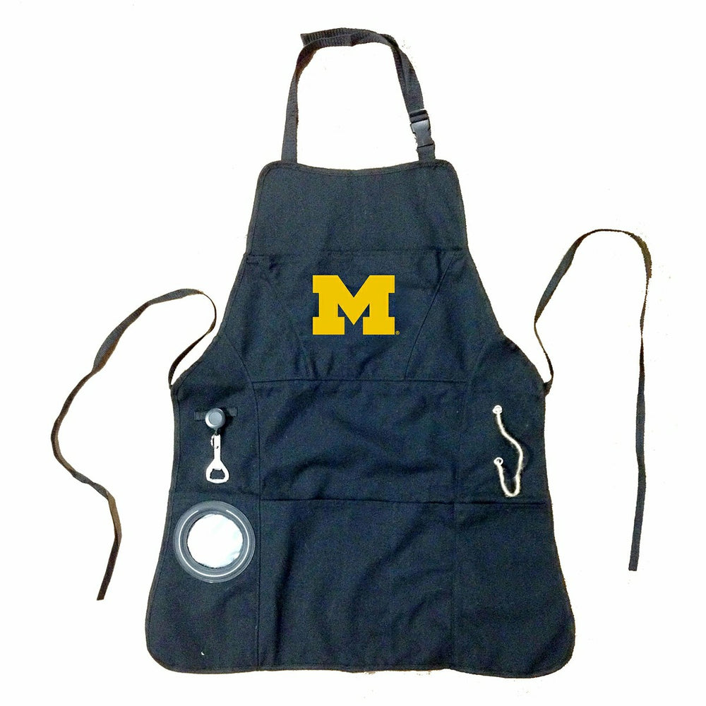 Grill Apron, Black, University Of Michigan - Home Collegiate
